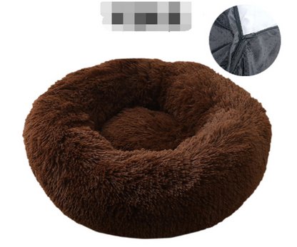 Pet Dog Bed Comfortable Donut Cuddler